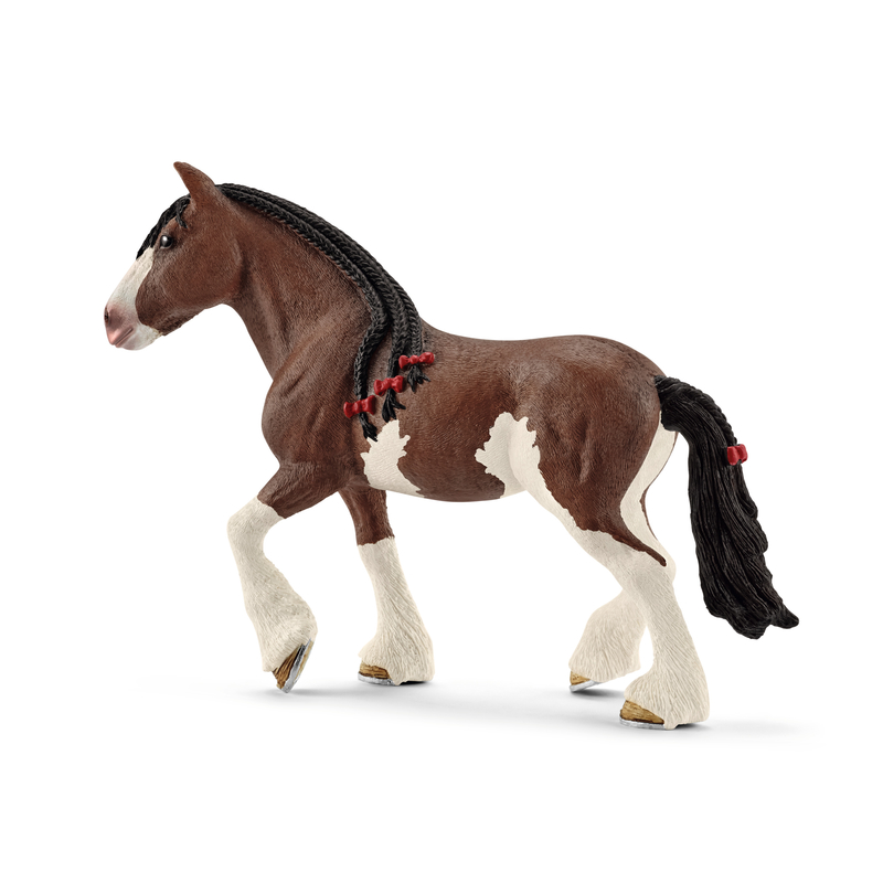 9019082 Farm World Clydesdale Mare Toy, Brown & White - Pack of 5