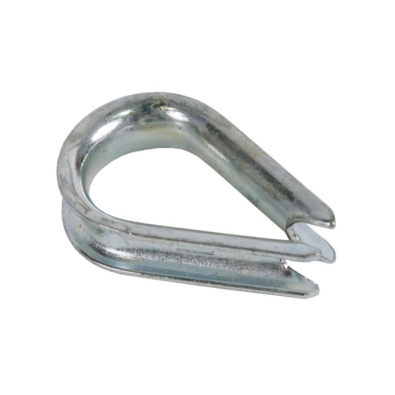 Koch Industries 5058480 Zinc Plated Steel Wire Rope Thimble, Silver - Pack of 10