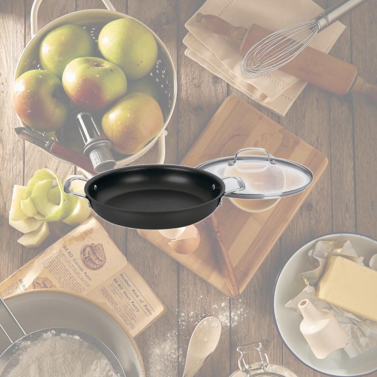 Picture of Cuisinart 6243752 12 in. Chefs Classic Stainless Steel Saute Pan, Black