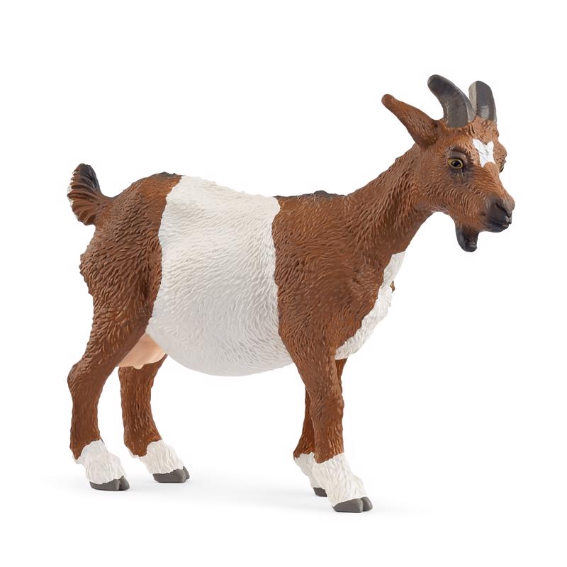9109934 White & Brown Goat Figurine - Pack of 5