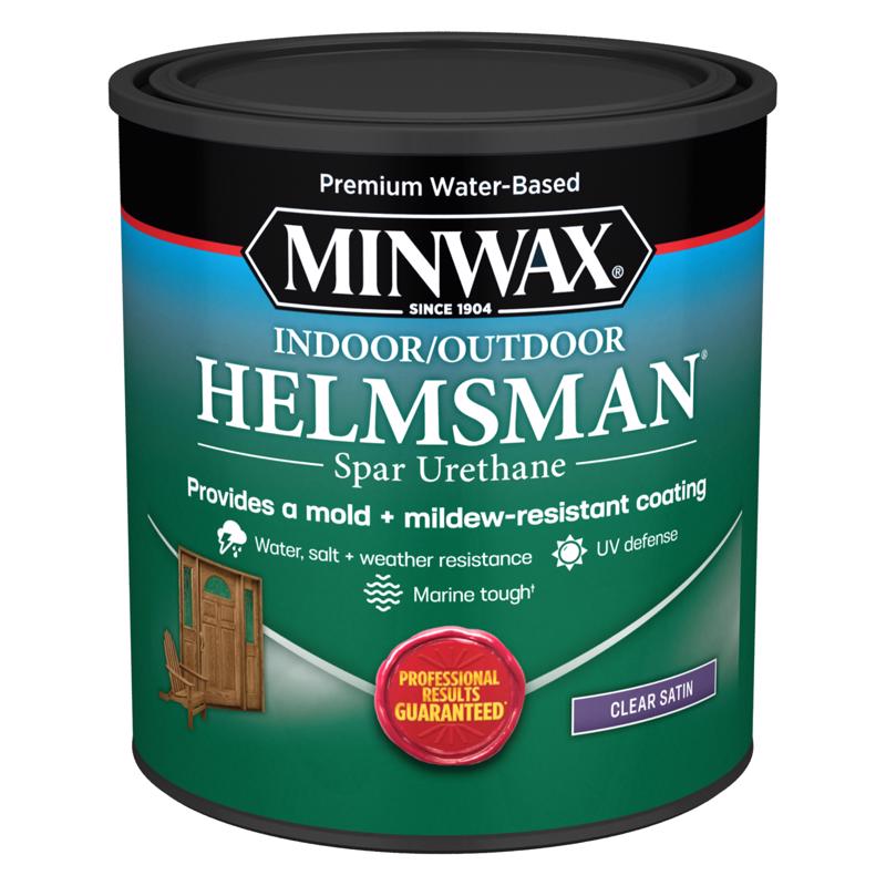 1045000 1 qt. Helmsman Satin Clear Water-Based Spar Urethane