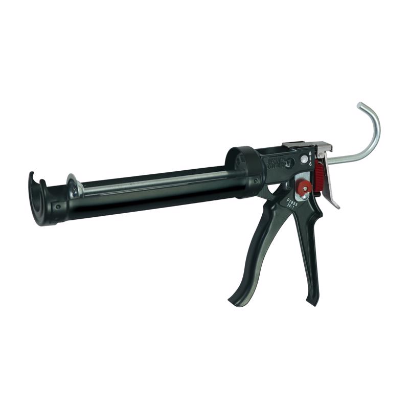 1042196 ATC Professional Aluminum Steel Drip Free Caulking Gun, Black & Red