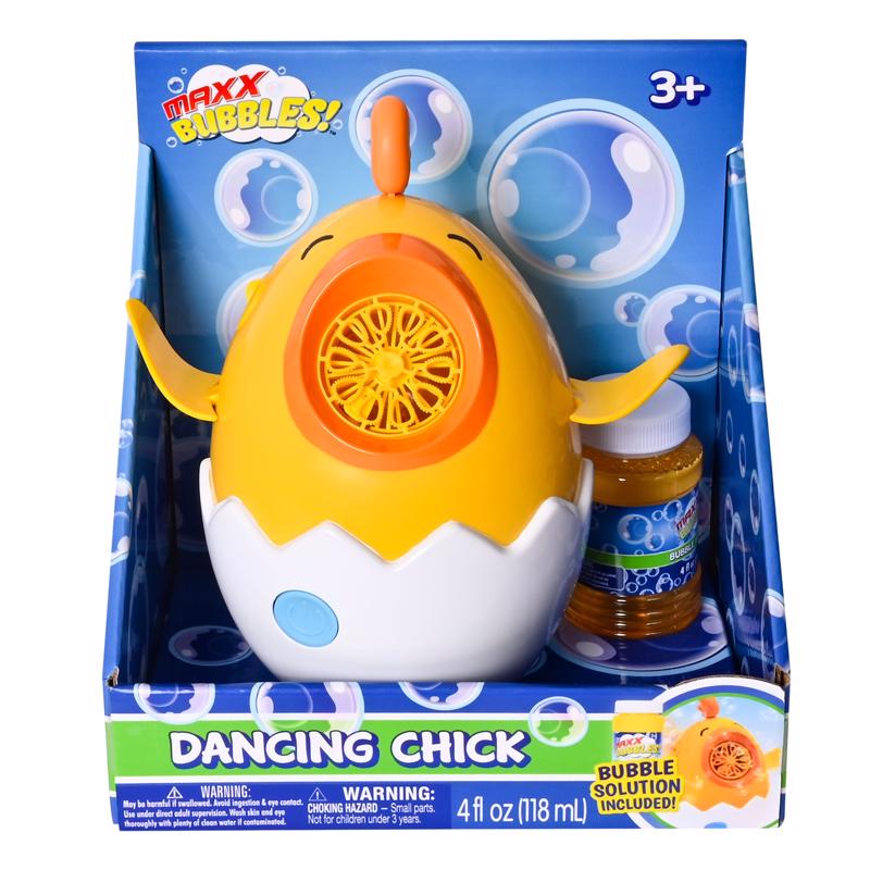 9125557 Chicken Bubble Blower Toy, Yellow & White