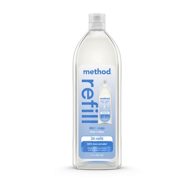 1043455 48 oz Super Shine Free & Clear Scent Liquid Dish Soap Refill - Pack of 3