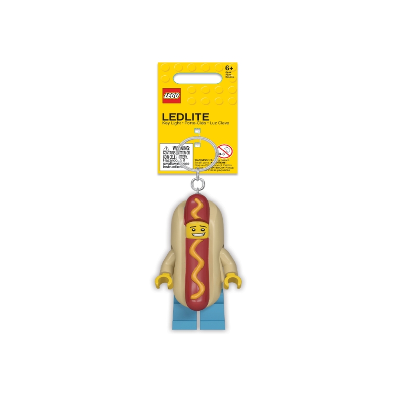5012424 Classic Plastic Multi Color Hotdog Keychain Light
