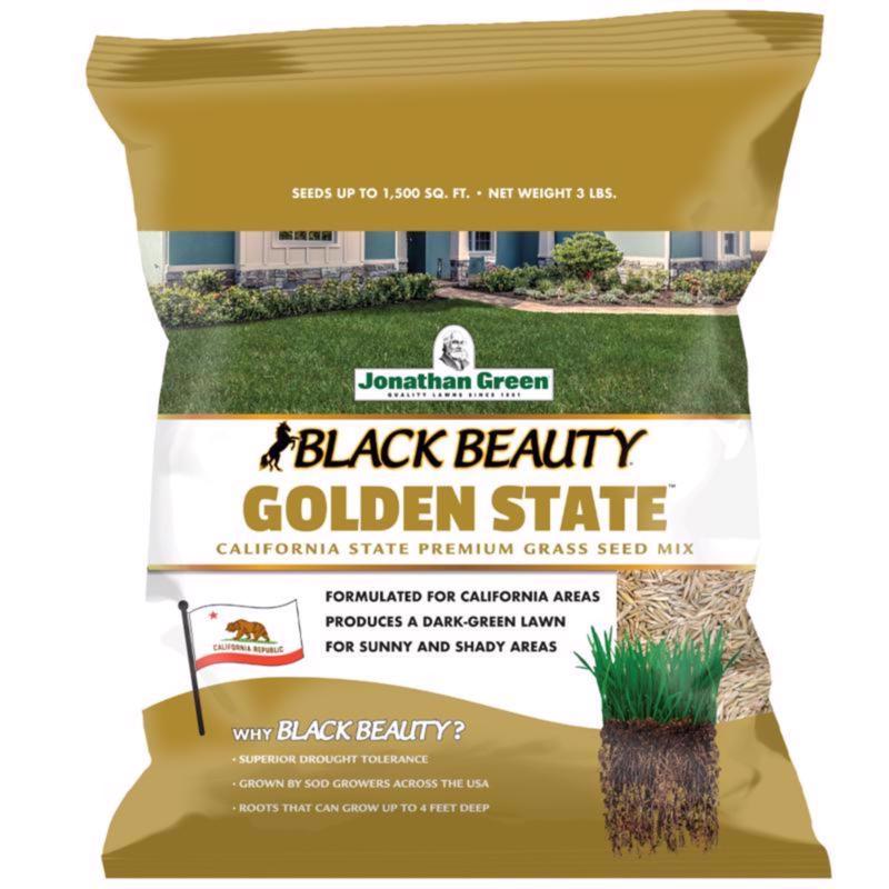 7062997 3 lbs Black Beauty Golden State Mixed Sun or Shade Grass Seed