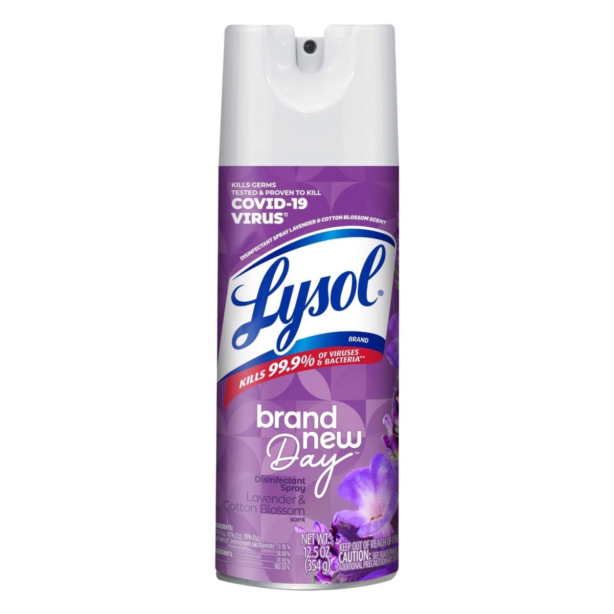 Reckitt Benckiser 1045607 Lysol Day Lavender & Cotton Blossom Scent Disinfectant Spray - 12.5 oz - Pack of 6