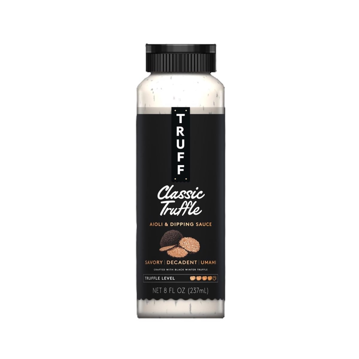9126449 Truff Black Truffle Aioli Dipping Sauce Bottle - 8 oz