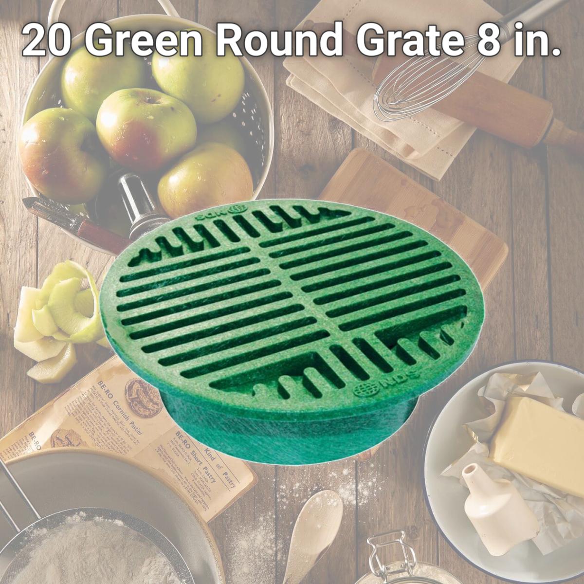 Picture of B &amp; K 20 Green Round Grate  8 in.