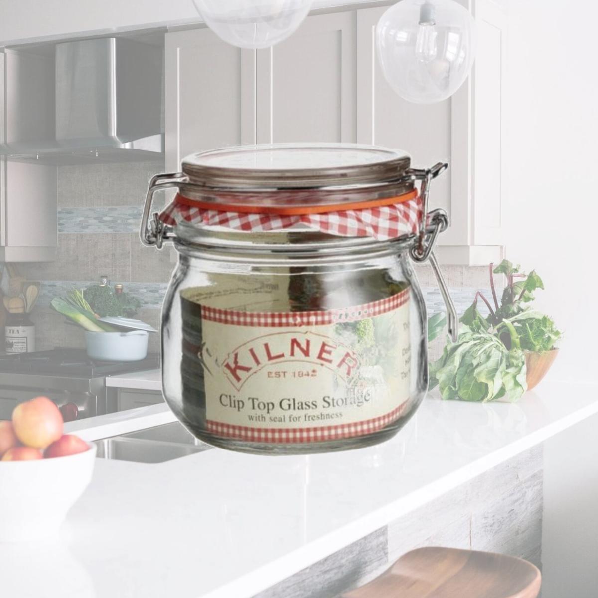 Picture of Kilner 0025490 Round Clip Top Storage Jar  17 oz - pack of 4