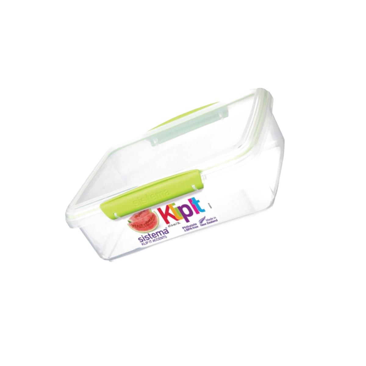 Picture of Sistema 61700 67.6 oz Klip It Food Container &amp; Lid - pack of 6