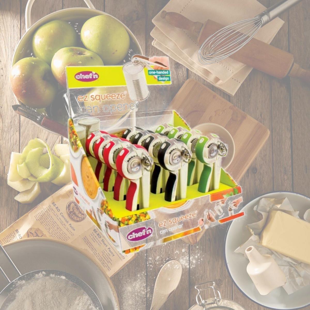 Picture of Chefn 102-160-077 EZ Squeeze Can Opener  Assorted - pack of 12