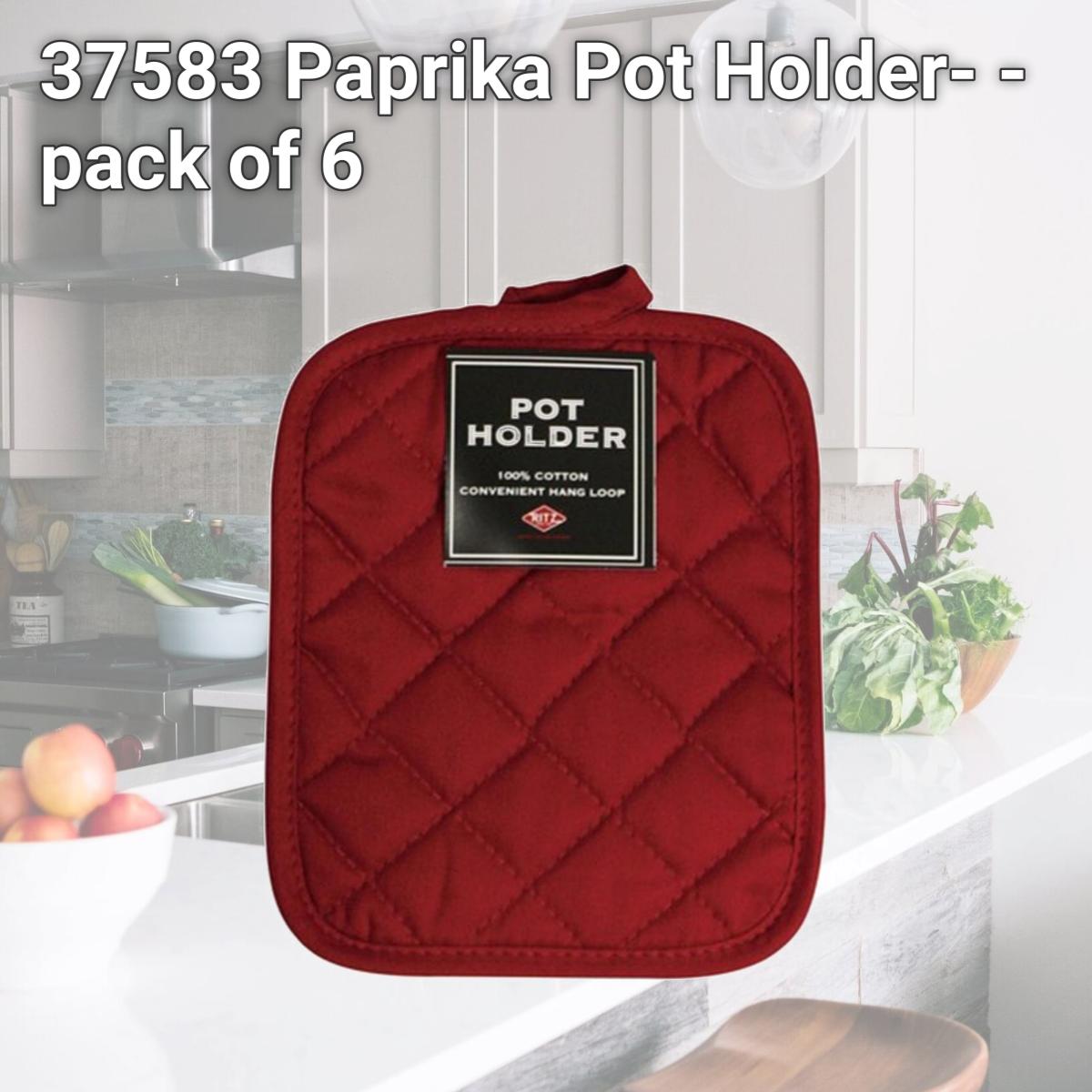 Picture of Ritz 37583 Paprika Pot Holder- - pack of 6