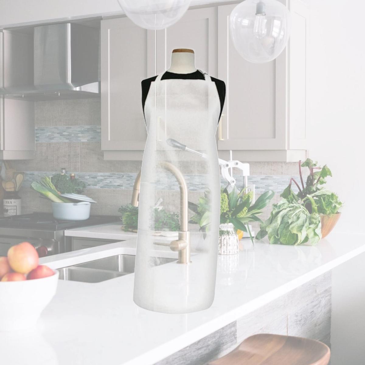 Picture of Kitchen Basics 70413 34 x 34 in. John Ritzenthaler Cooks Apron- White - pack of 3