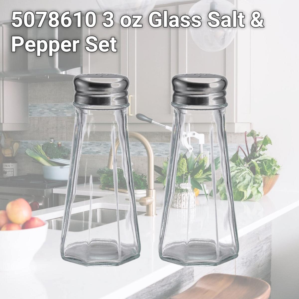 Picture of Lifetime 5078610 3 oz Glass Salt &amp; Pepper Set