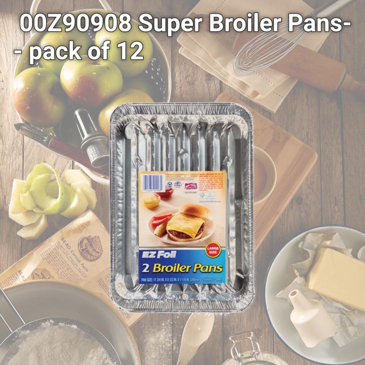 Picture of E-Z Foil 00Z90908 Super Broiler Pans- - pack of 12