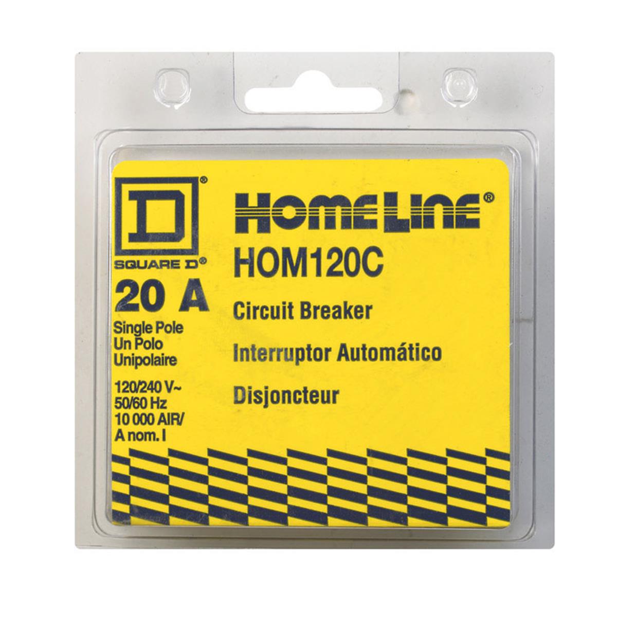 Hom120c 1 In. 20 A, 1- Pole Homeline Ground Fault Circuit Breaker