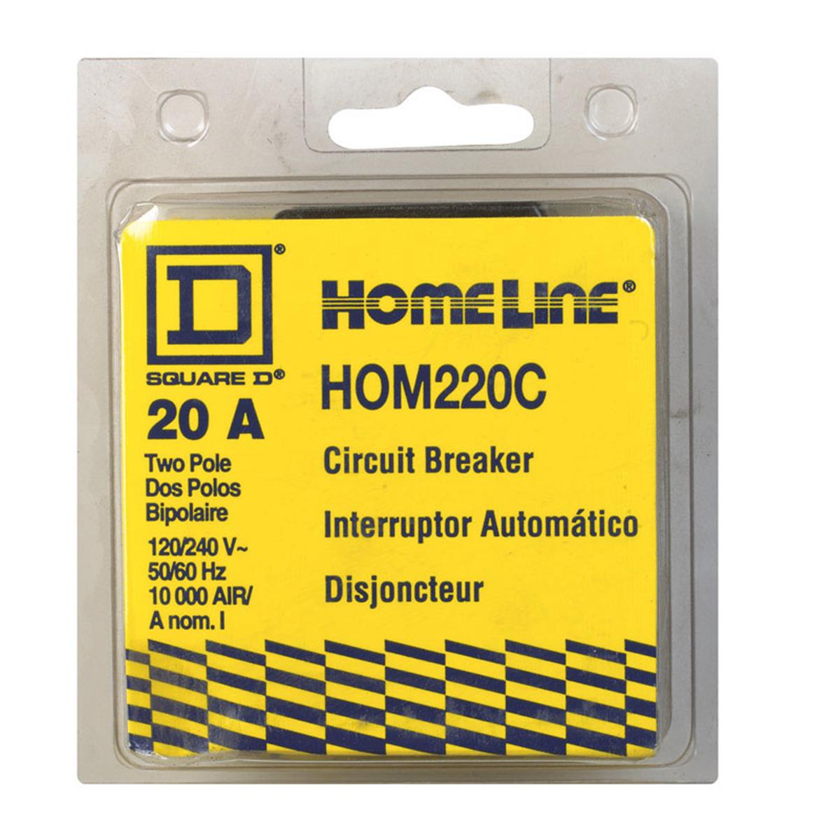 Hom220c 2 In. 20 A, 2-pole Homeline Circuit Breaker