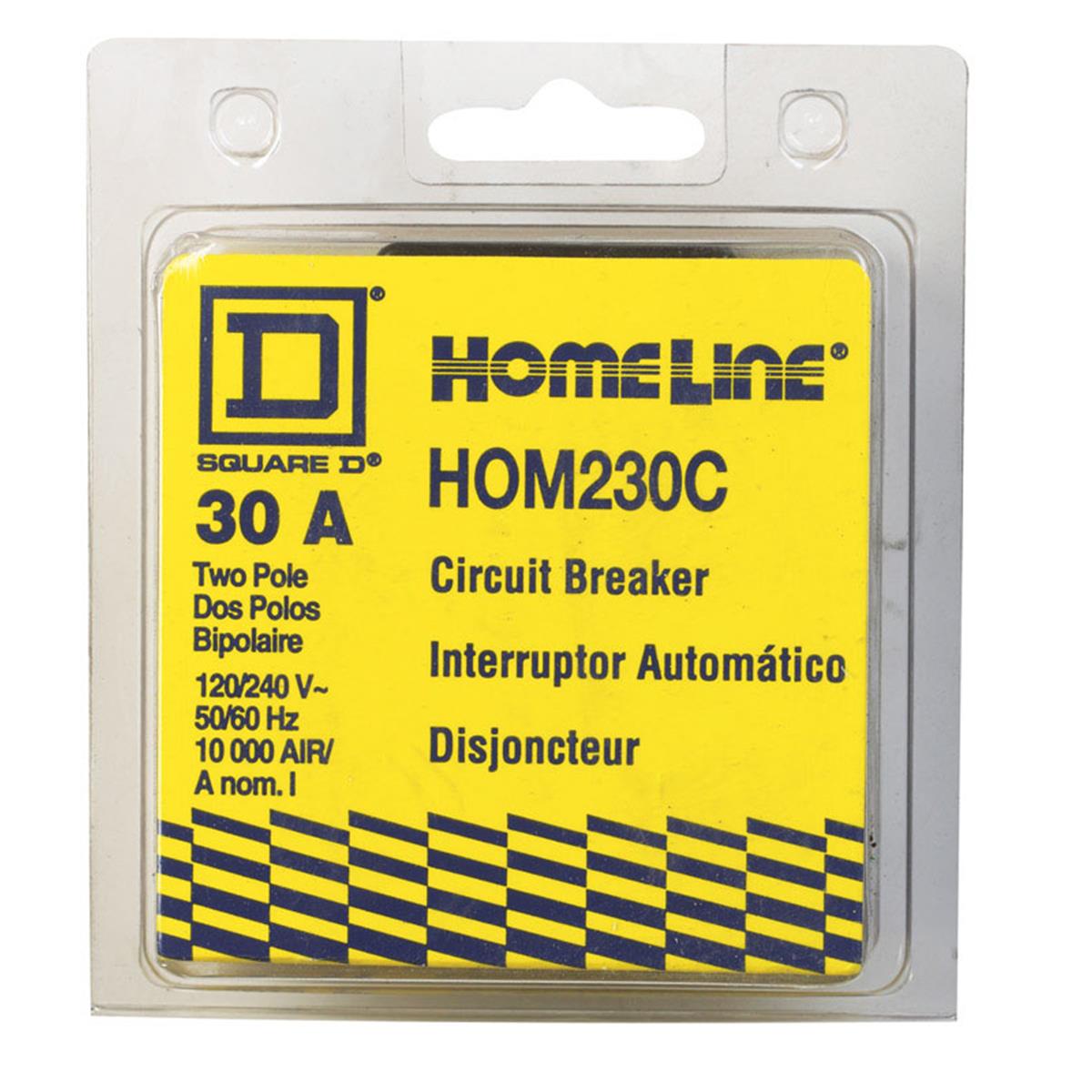 Hom230c 2 In. 30 A, 2-pole Homeline Plug-on Circuit Breaker
