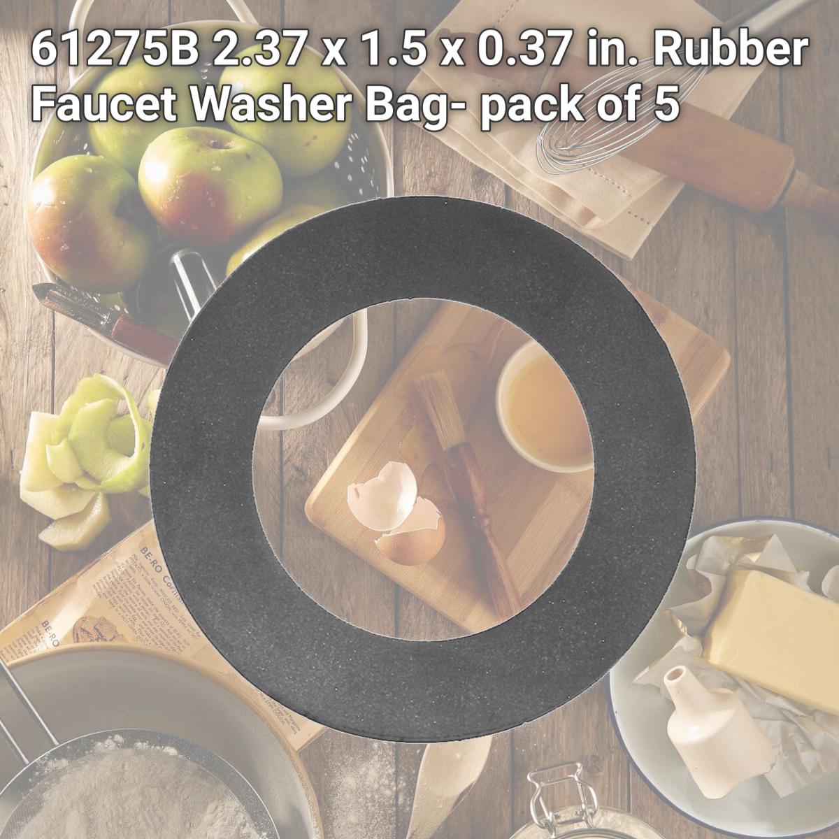 Picture of Danco 61275B 2.37 x 1.5 x 0.37 in. Rubber Faucet Washer Bag- pack of 5