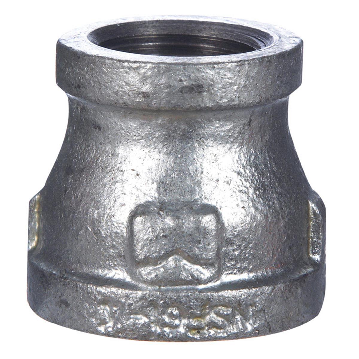 511-330bg 0.5 X 0.125 In. Reducing Coupling Malleable - Galvanized- Pack Of 5