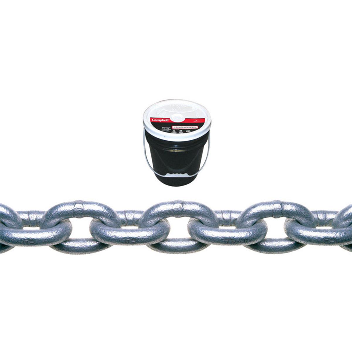 0140333 0.18 In. X 250 Ft. Proof Coil Chain Galvanized Silver