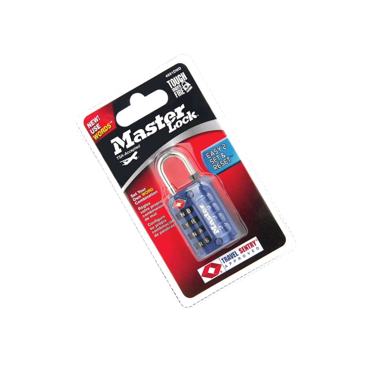 Picture of Master Lock 4691DWD TSA Word Luggage Lock