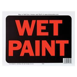 Hy-ko Products 3032 9 X 12 In. Plastic Wet Paint Sign