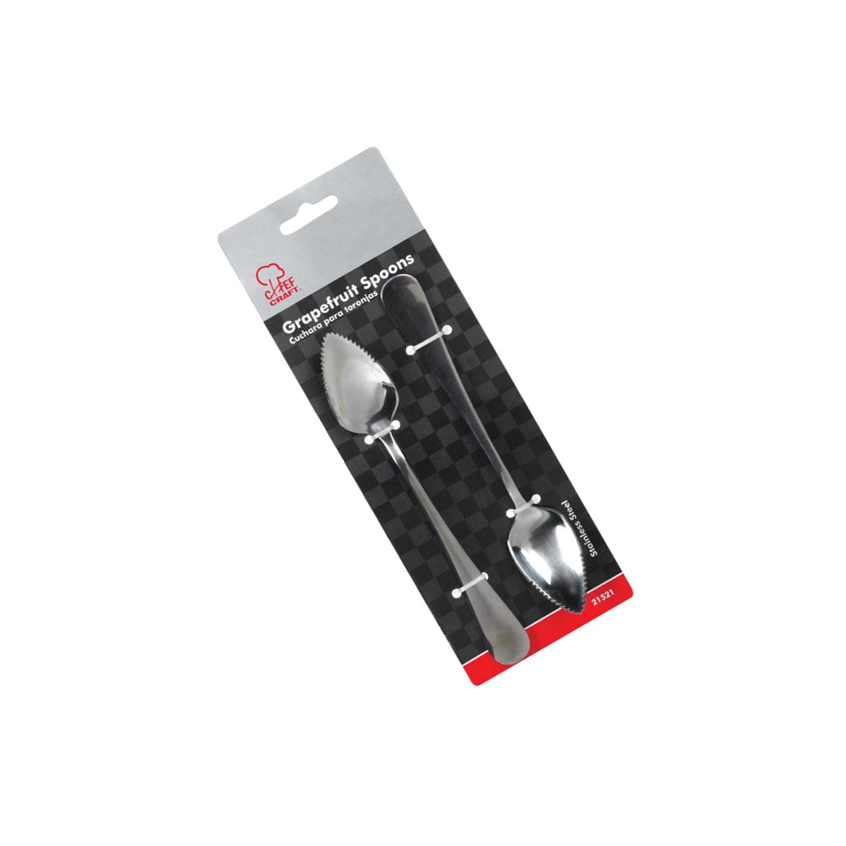 Picture of Chef Craft 21521 Stainless Steel Grapefruit Spoons- pack of 3