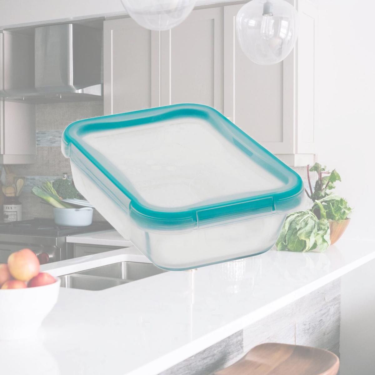 Picture of World Kitchen 1109307 Snap Ware Rectangle with Lid-2 Cups- pack of 4