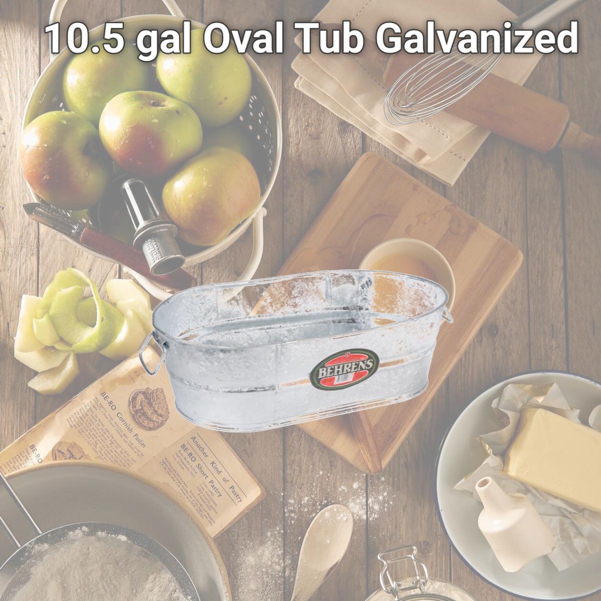 Picture of Behrens Manufacturing 2-OV 10.5 gal Oval Tub Galvanized