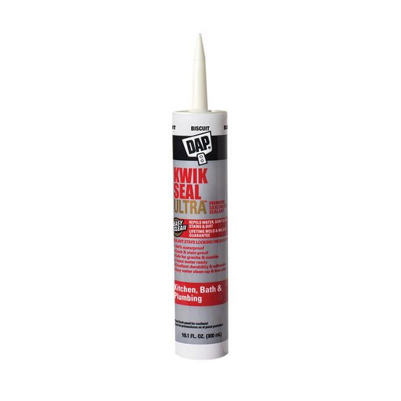 Dap Products 18899 10.1 Oz Kwikseal Ultra Premium Siliconized Sealant Biscuit- Pack Of 12