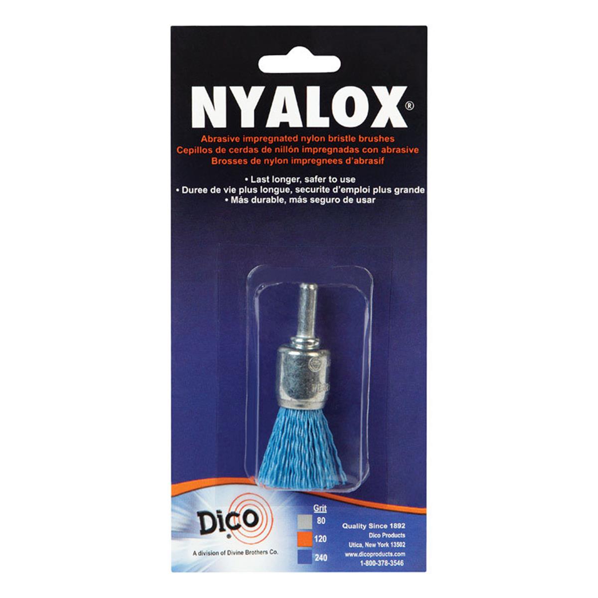 541-787-3 By 4 Brush End Nyalox - Blue Grit