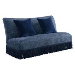 UPC 840412164675 product image for 53271 Kaffir Loveseat with 2 Pillows - Blue Fabric - 38 x 69 x 35 in. | upcitemdb.com