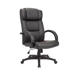 Oc-08 Adjustable Swivel Powder Coated Office Chair With Nylon Base - Black