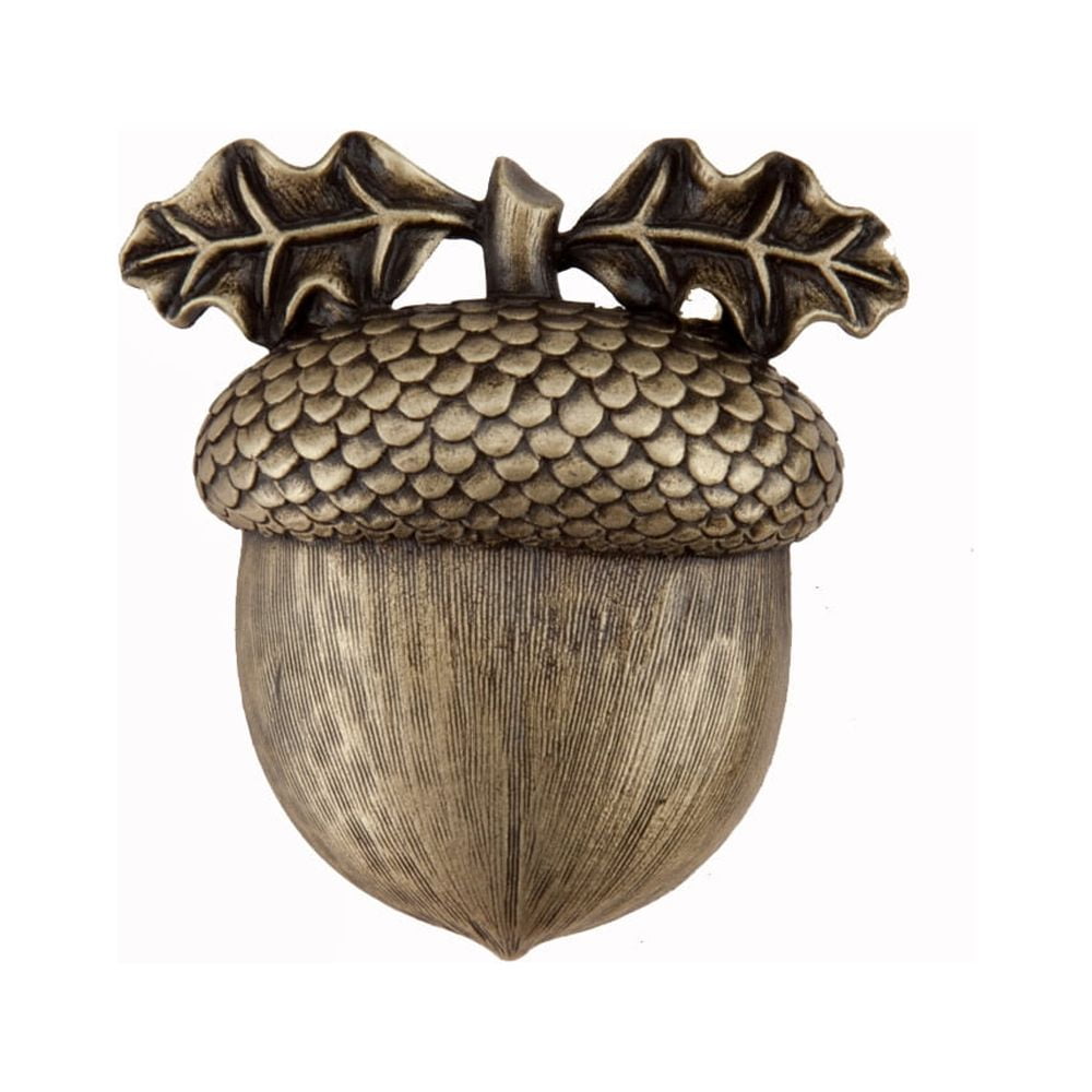 Dq3ap 1.37 X 1.37 In. Artisan Collection Acorn, Antique Brass