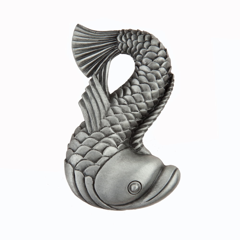 Dp5pp Artisan Collection Dolphin Knob, Antique Pewter