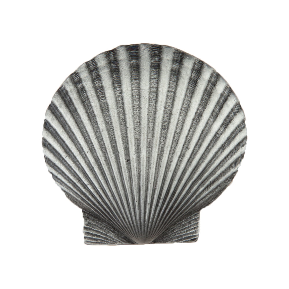 Dpgpp Artisan Collection Large Scallop Knob, Antique Pewter