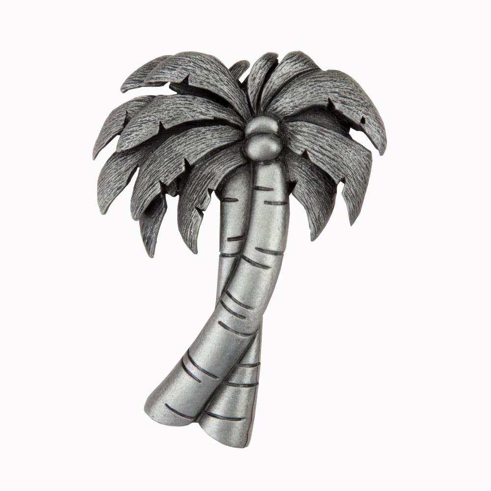 Dq1pp Artisan Collection Palm Tree Knob, Antique Pewter