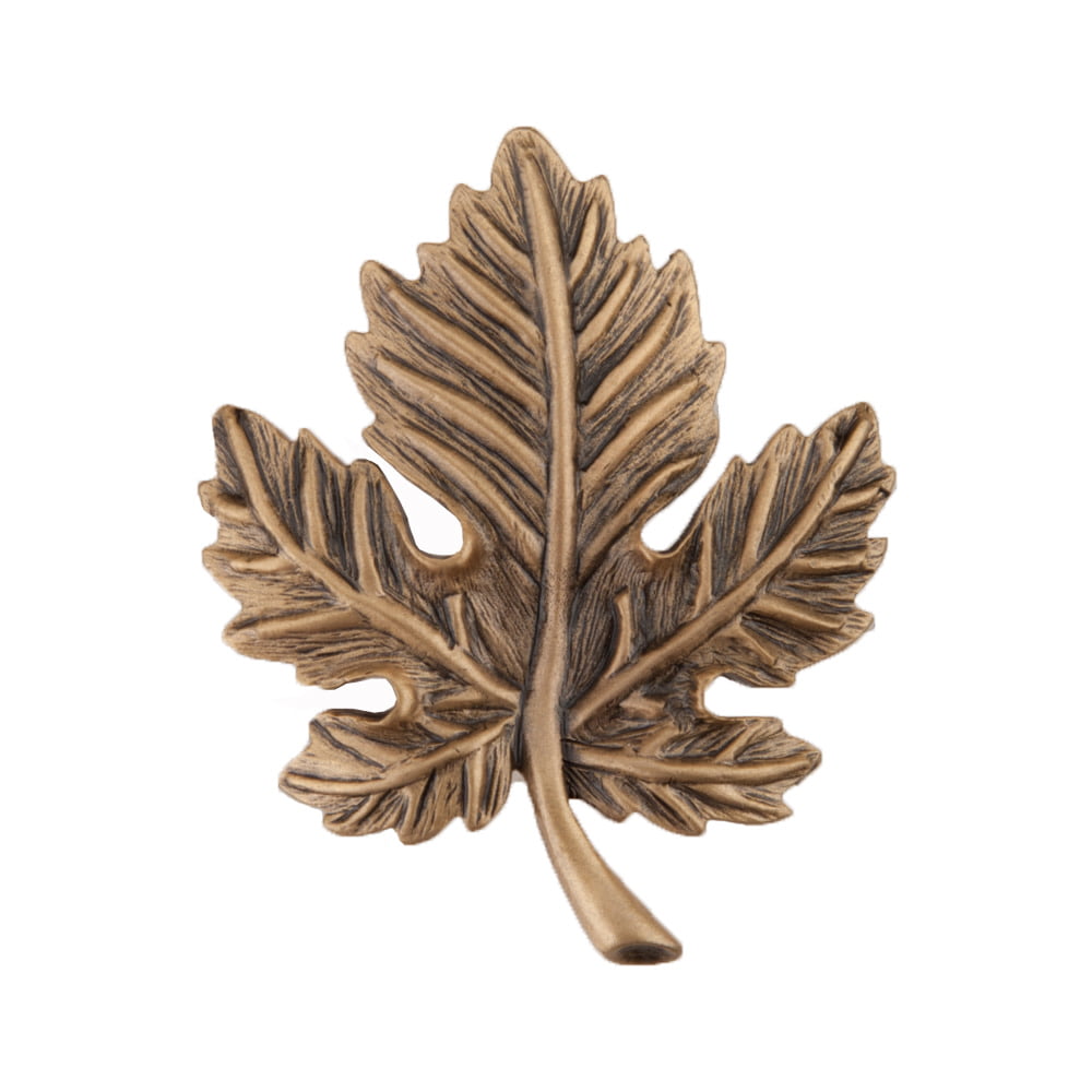 Dq4gp Artisan Collection Leaf Knob, Museum Gold