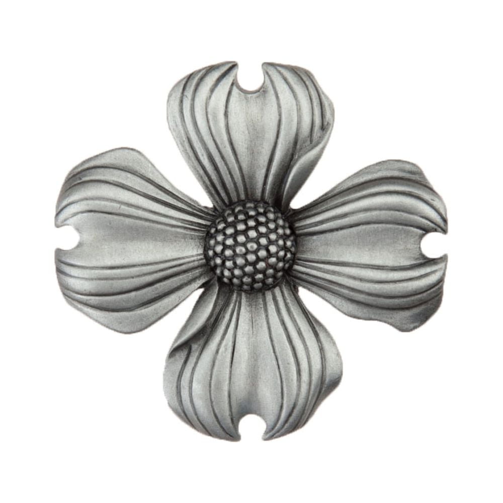 Dq6pp Artisan Collection Dogwood Knob, Antique Pewter