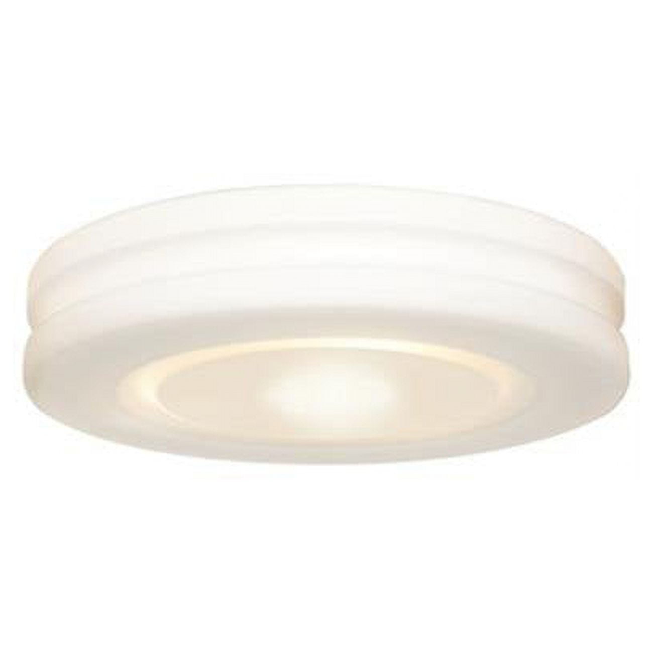 50186-wh-opl 10 In. Altum 1 Light White Flush Mount Ceiling Light In Incandescent With Opal Glass