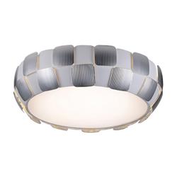 50902-wh-ch 22 In. Layers 6 Light White Flush Mount Ceiling Light In Chrome, Incandescent