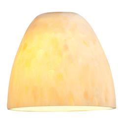 Fire Pendant Glass Shade, Yellow Glass Finish, 4.4 In.