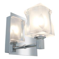 23916-ch-fcl Wall & Vanity With Frosted Crystal Glass Shade Light, Chrome Finish