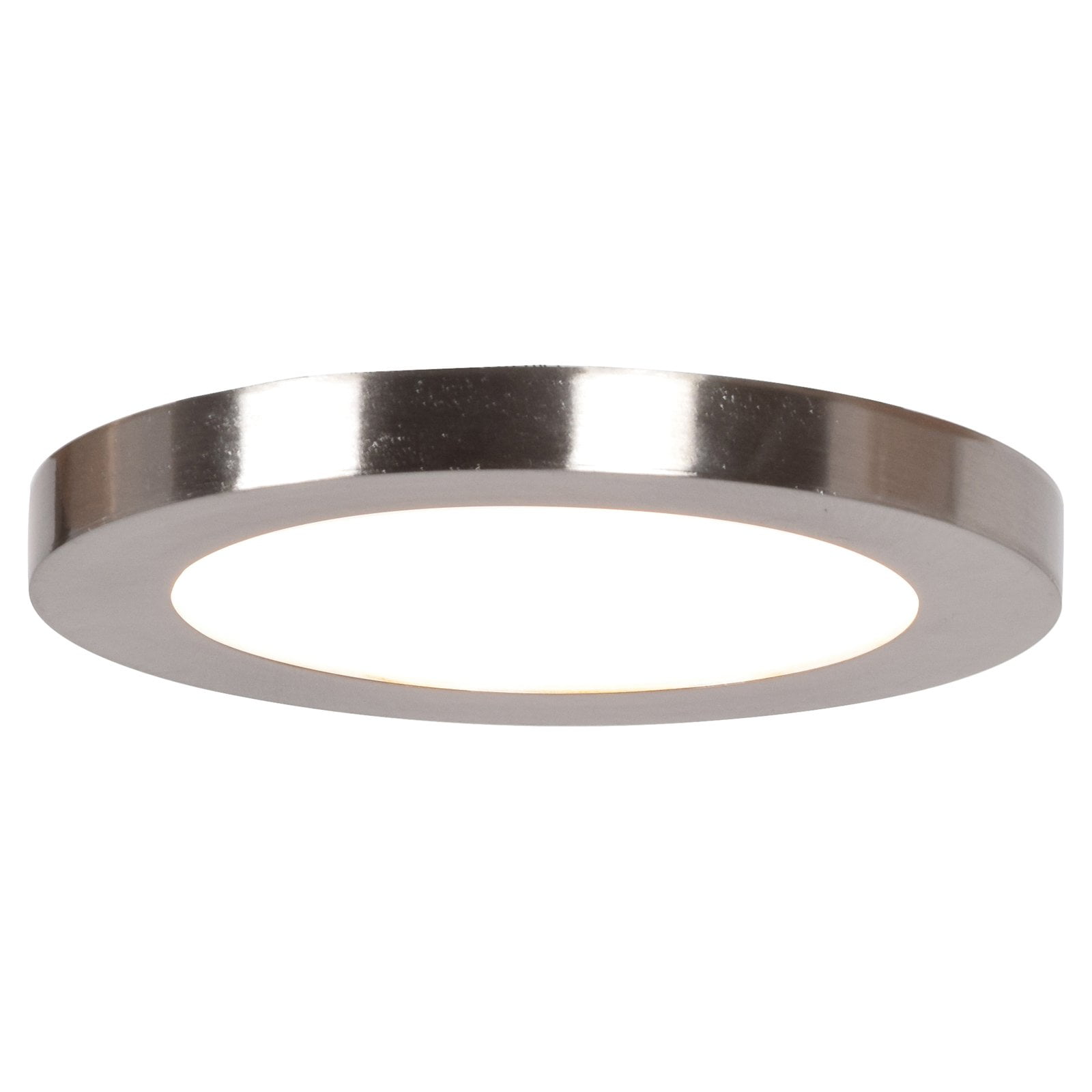 20810ledd-bs-acr 0.5 X 5.5 In. Disc Led Round Flush Mount, Brushed Steel & Acrylic Lens