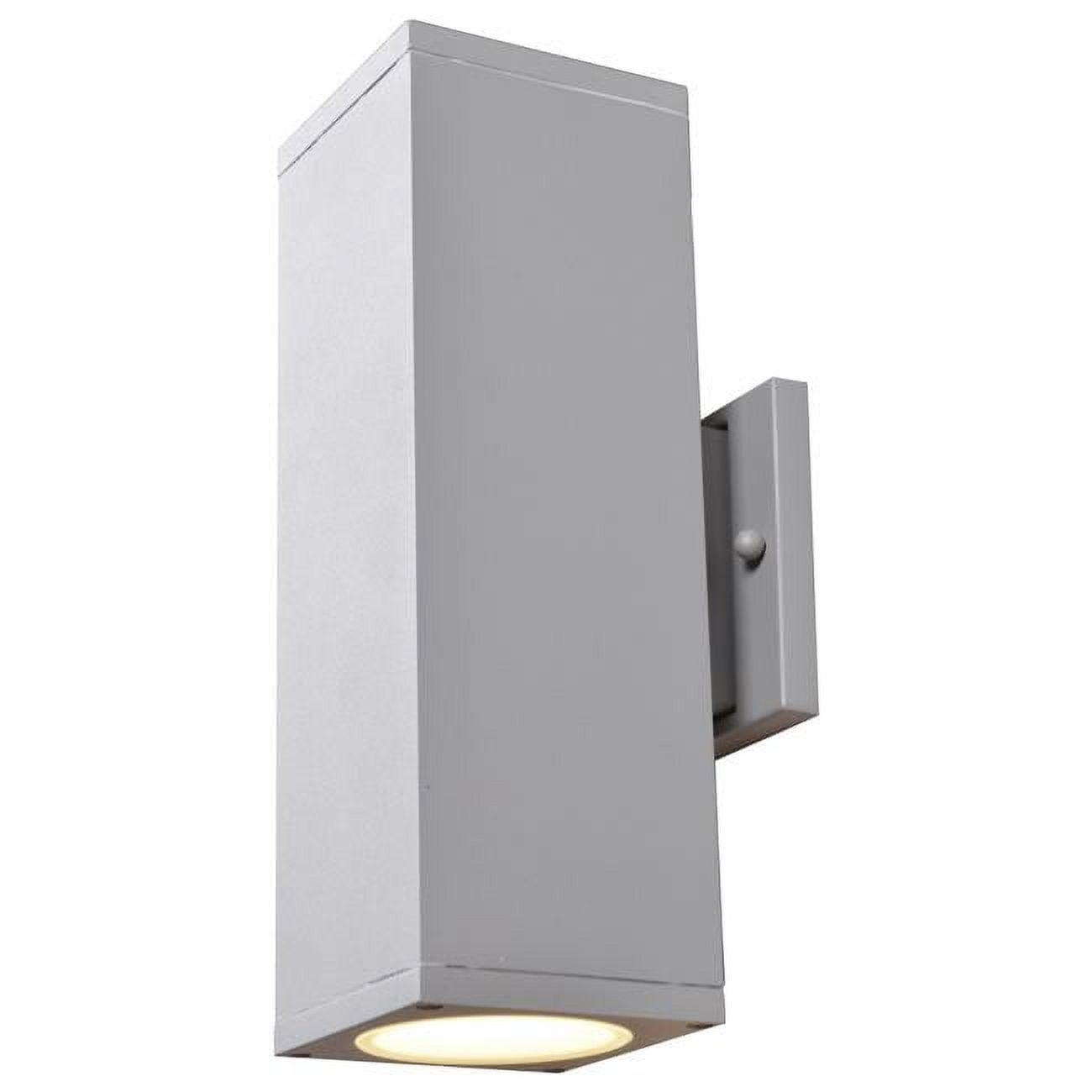20033ledmg-sat-fst 4.5 X 12 X 5.5 In. Bayside Outdoor Square Cylinder Wall Fixture, Satin