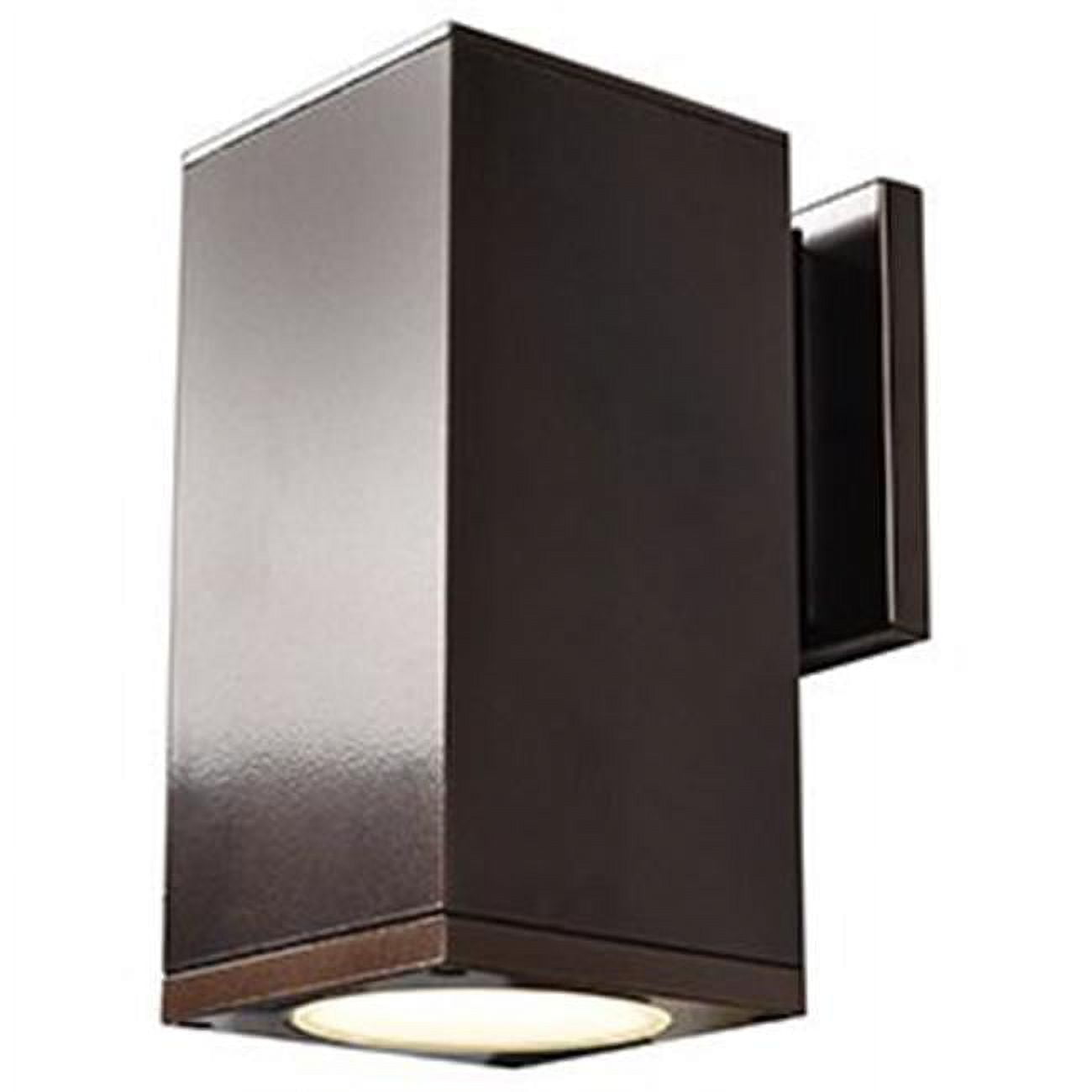20032ledmg-sat-fst 4.5 X 8 X 5.5 In. Bayside Outdoor Square Cylinder Wall Fixture, Satin