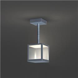 20084led-sg-clr 13 In. Reveal Led Outdoor Pendant - Satin Gray