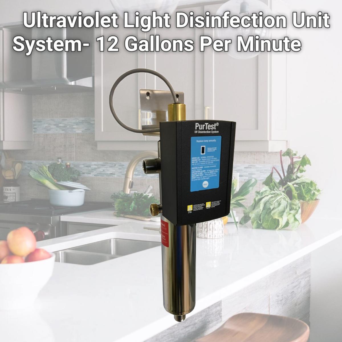 Picture of PurTest PT12 Ultraviolet Light Disinfection Unit System- 12 Gallons Per Minute